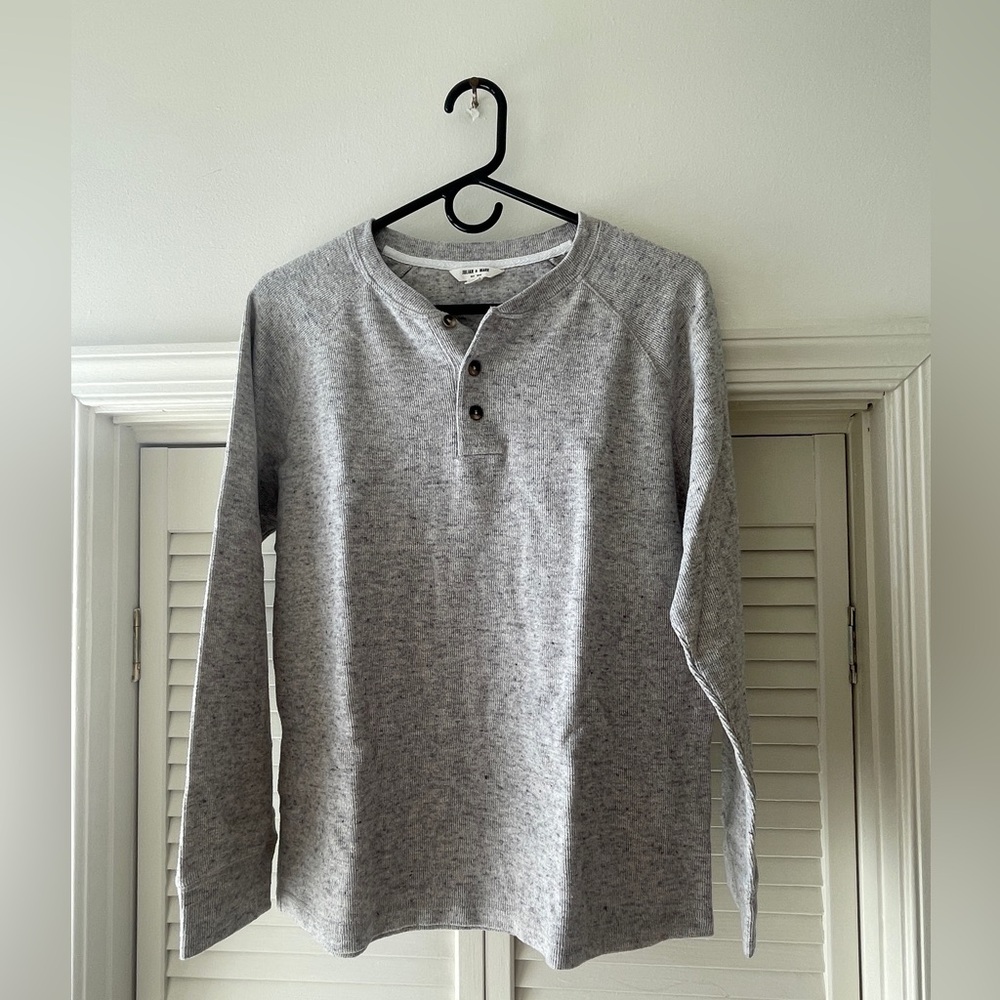 Julian & Mark Gray Long Sleeve Henley